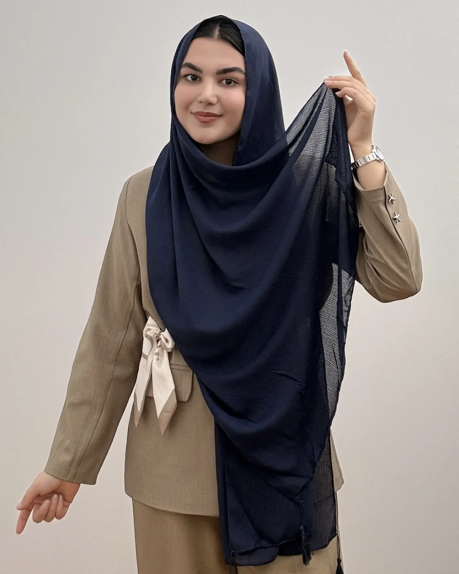 شال حریر مدل درختی